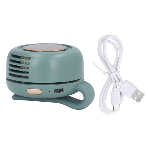 MF019 USB Rechargeable Portable Fan Silent Small Whirlwind Fan for Beach Pool Camping Hiking Traveling Green