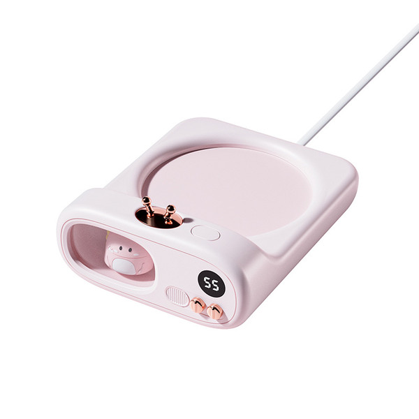 Cute Cup Warmer Cute Cartoon Smart Scheduled Temperature Control Heating Plate for Home Dormitory CN ‑