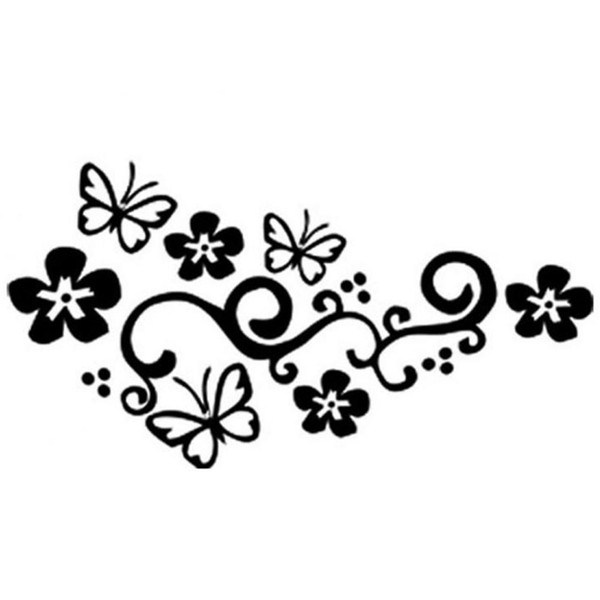 Flowers and Animal Sticker Living Room Bedroom Backdrop Wall Decorative Decal