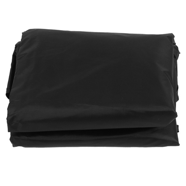 Swing Top Cover Waterproof Sunshade Swing Chair Protector for Garden Courtyard PatioBlack 3‑Seater 190x132x15cm