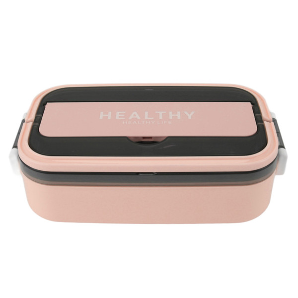 Bento Lunch Box 316 Stainless Steel 700ml Capacity Leakproof Microwave Safe Bento Container for School Office Baby Pink