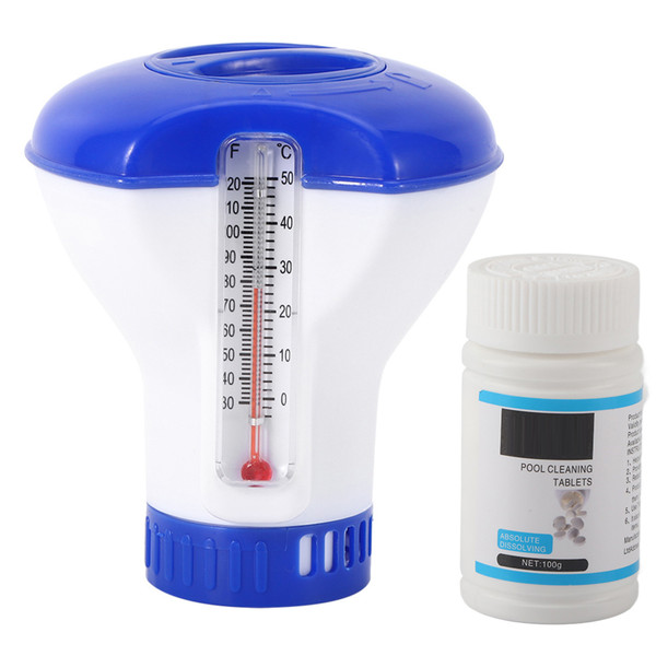Swimming Pool Cleaning Kit Pool Dispenser Cleaning Medicine 1.5 inch Chlorine Tablets