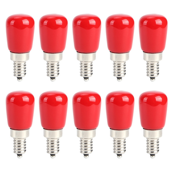 10Pcs AC230V E12 1.5W Red LED Candle Light Bulb for Home Lighting Party Decoration
