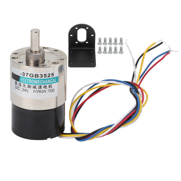 Brushless Motor with Bracket Speed Reduction CW/CCW DC24V for CNC Machine Tool XD-37GB3525100rpm/min