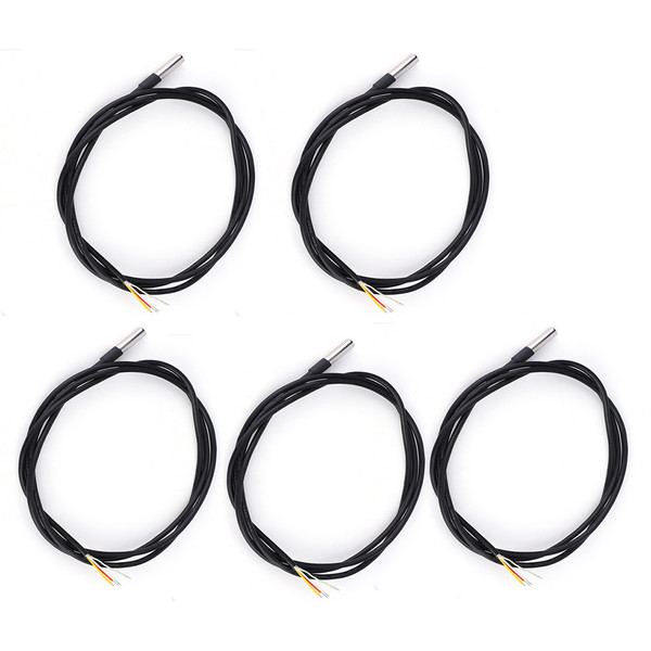 Digital Waterproof Temperature Sensor High Accuracy Stainless Steel Tube Probe with 1.2 Meters Cable