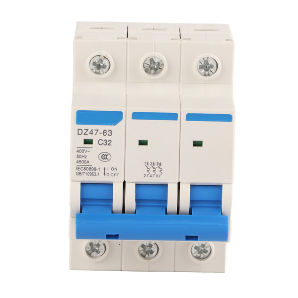 DZ47‑63 3P 32A 400V Earth Leakage Protection Circuit Breaker