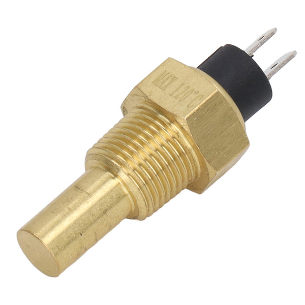 Water Temperature Sensor Aluminum Alloy Stable Fuel Water Temp Sensor Replacement for VDO NPT3/8 6‑24V 3W NPT3/8 Short Type