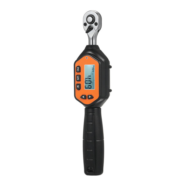 EWM-R-30 1/4'' Drive Mini Digital  Wrench Handheld Portable Digital  Wrench Large Screen with Backlight Sound LED Alarm Real-time Peak Preset Mode 3 Measuring Modes Four Units Switchable M