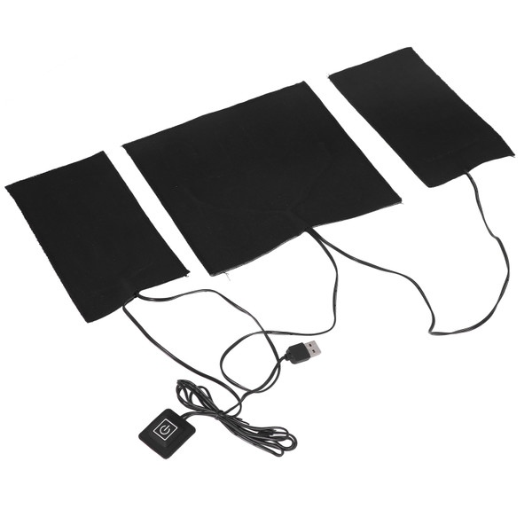 USB Electric Heating Sheet 3 Levels Adjustable Temperature Washable Carbon Fiber Heater Pad DC 5V