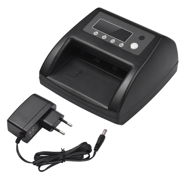 Mini UV Counterfeit Bill Detector EUR Money Counter Automatic Money Detection By UV MG IR Image Paper Quality Size Thickness Suitable for Shops Grocery Stores Restaurants Hotel Street Peddler Small Business