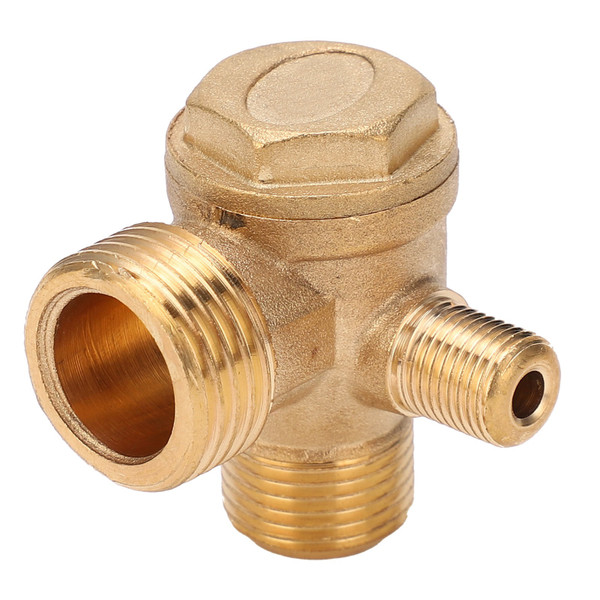 Check Valve Brass Material 1‑Way Threaded Connection Air Pump Accessories 1/2x3/8x10
