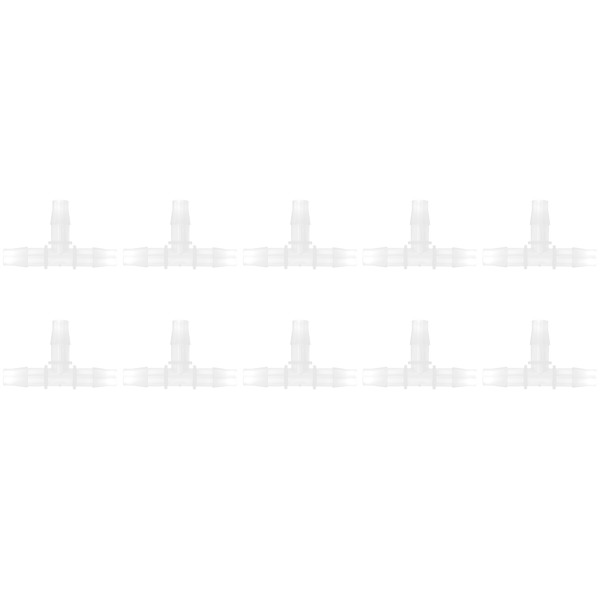 10Pcs 3 Way Plastic Fitting Pressure Temperature Resistant T Shaped Tee 1/2 Barb Fitting11.1