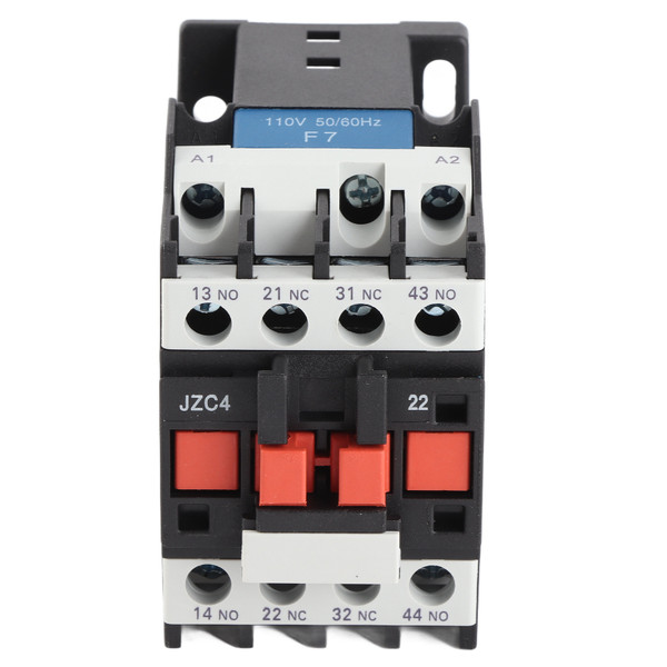 2 Poles AC Contactor 3 Phase 2NO 2NC Electric Contactor Intermediate Relay for Power Distribution 110V
