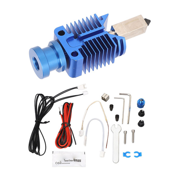 3D Printer Extruder Hotend Kit 24V 48W Extrusion Head 0.4mm 0.6mm Hardened Steel Nozzles for Ender 3