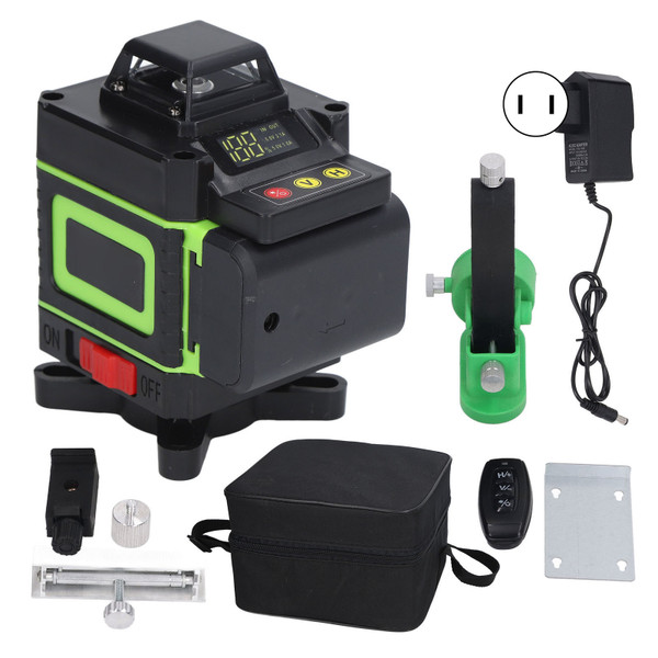 Line Level Accurate Self Level Manual Laser Line Level Tool for Long Distance Use 100‑240V US Plug