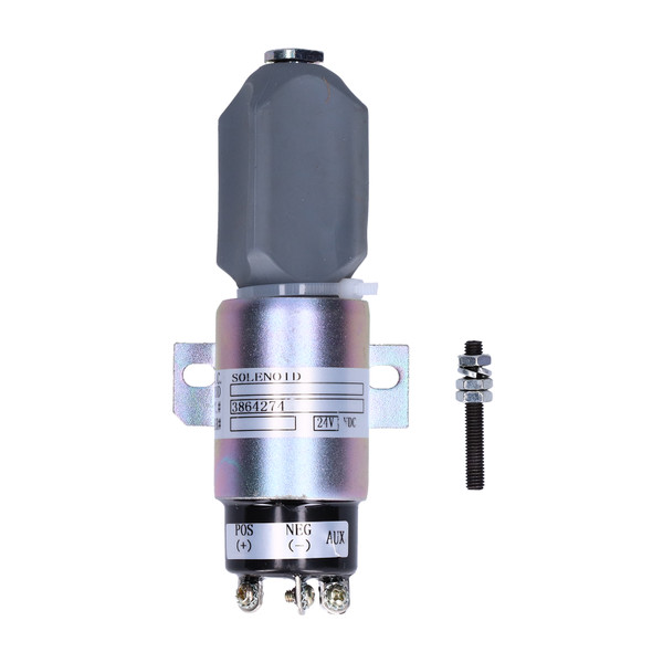 Fuel Shut Off Solenoid Valve Excavator Engine Stop Flameout Accessories DC24V TOSD‑03‑046