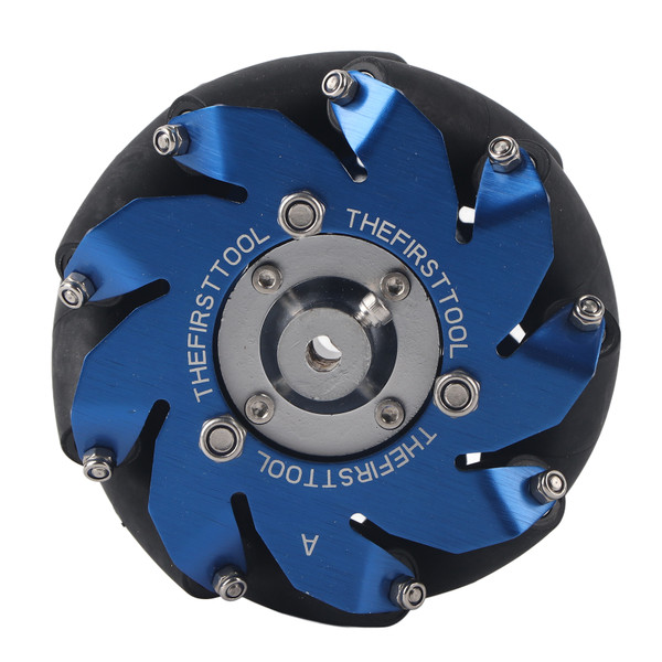4in Mecanum Wheel Right Aluminum with TPU Rubber Rollers Industrial Robot Parts