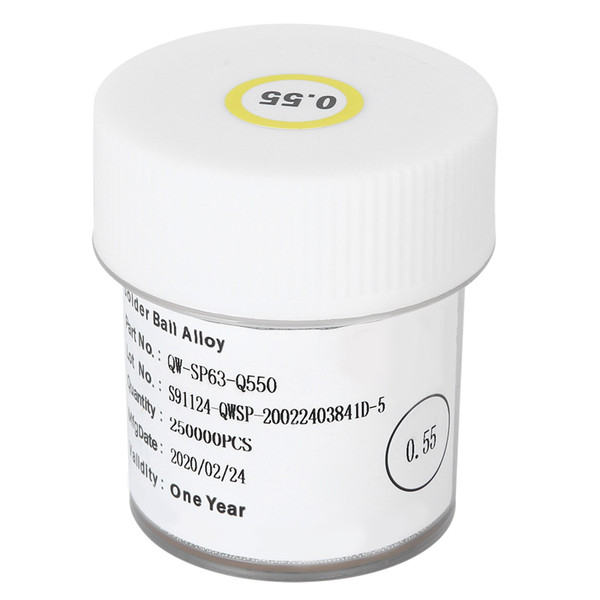 Solder Balls BGA Reballing 0.55mm 250 Thousand Grains for Laptop Phone Repair