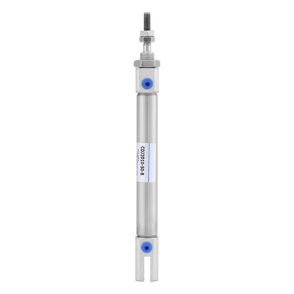 1pc Mini Stainless Steel Dual Acting Stoke 50mm / 2inch Air Pneumatic Cylinder Max. 1Mpa