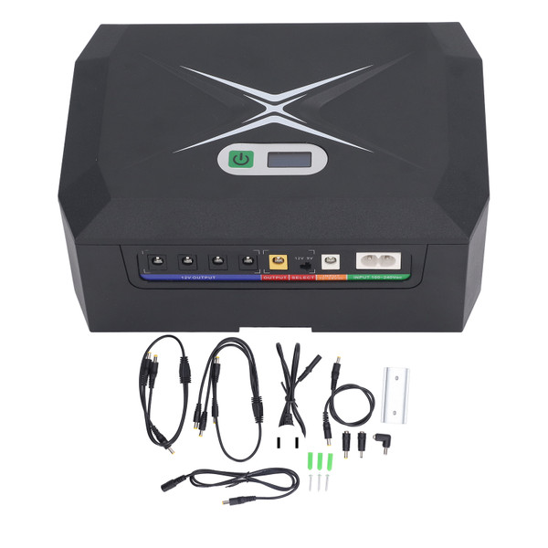 100W Uninterruptible Power Supply 20800mAh Battery Mini Backup UPS for Camera Router 100‑240V US Plug