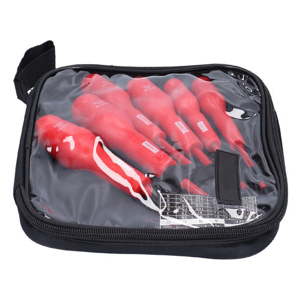 6Pcs Screwdriver Magnetic Head Slot Cross Screw Driver Electrician Insulated Repair Tool