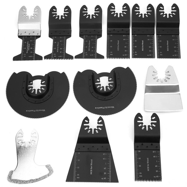 12pcs Universal High Carbon Steel Oscillating Saw Blades Multifunctional Cutting Tool