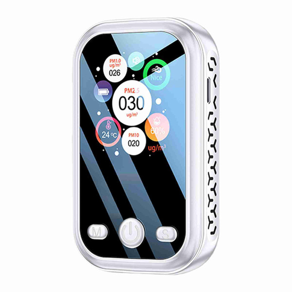 Air Quality Detector High Accuracy 1.9in Color Screen Portable Indoor PM2.5 PM10 PM1.0 Air Quality Tester
