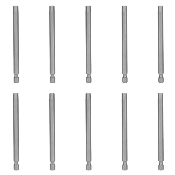 10Pcs 6mm Magnetic Screwdriver Bits Alloy Steel 1/4 Inch Hex Shank Bits Accessory