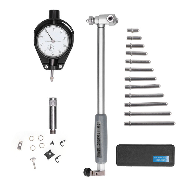 Dial Indicator Set 0.01mm Accuracy Aluminum Alloy Measuring Tool with 50‑160mm Range