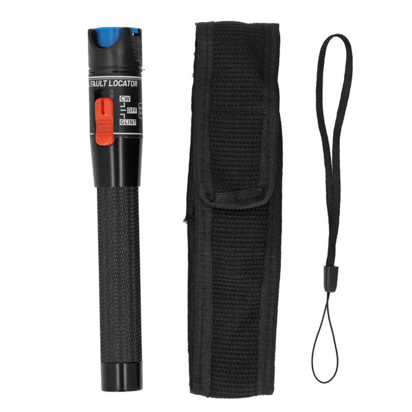 Handheld Visual Fault Detector Fiber Optic Cable Checker Locator Red Light Pen Tester 15KM Output