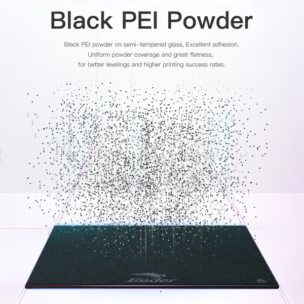 Creality Upgraded PEI Coated Glass Plate Printing Platform Build Plate 235x235mm (9.3x9.3in) for Ender-3 V2/3 Pro / Ender-5 Pro/3 S1 Pro Series Printers