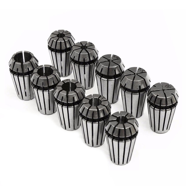 Spring Collets Set Accurate Collet Chucks Set for Engraving Machine Milling Lathe Tool Holder Carbon Steel Collets