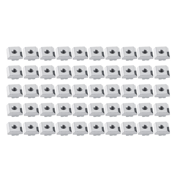 Nickel Coated Carbon Steel Sliding T slot Nut for Aluminum Profile Accessories (EU30 M6)