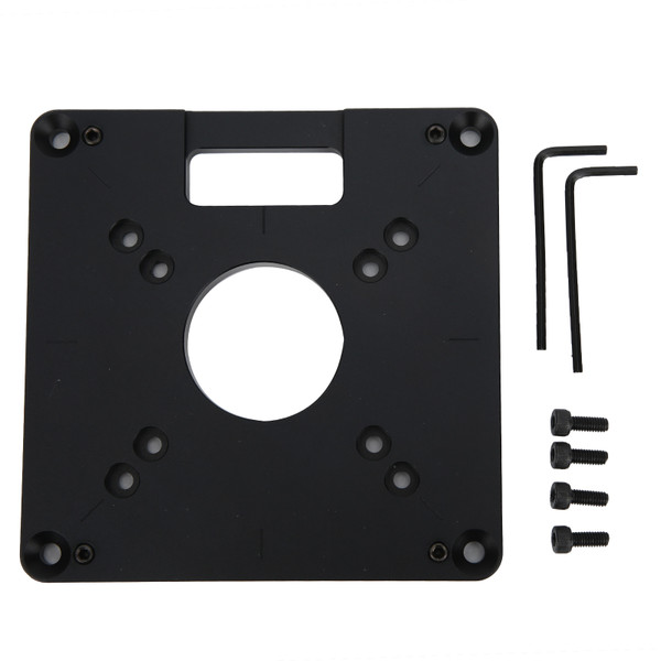 Router Table Insert Plate Aluminium Alloy CNC Trimmer Woodworking Engraving Accessory