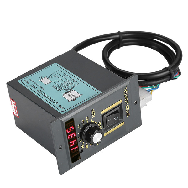 AC 220V 50Hz 15-400W Digital Adjustable Stepless Motor Speed Controller 0-1450rpm (250W)