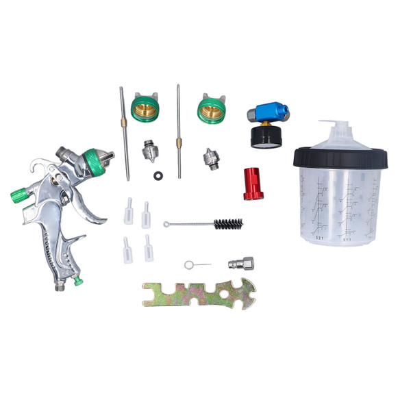 HVLP Spray Gun High Atomisation Aluminium Alloy Stainless Steel Gravity Feed Car Paint Gun Sprayer