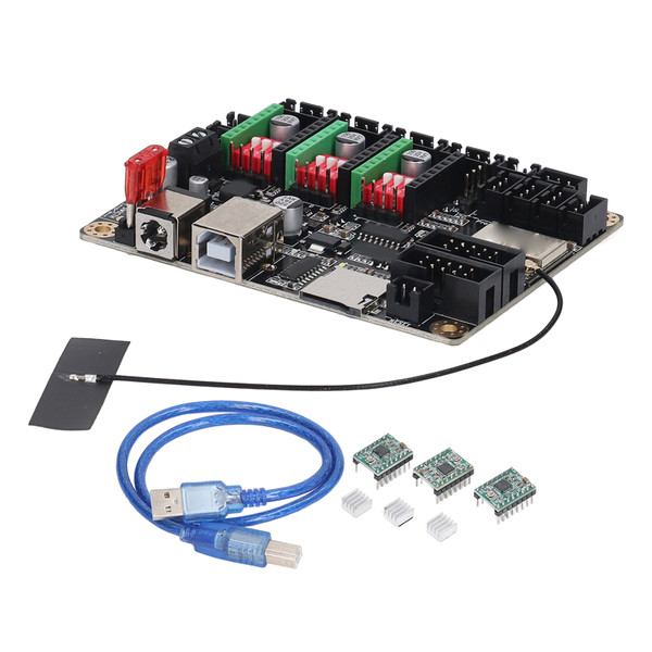 Laser Engraver Mainboard 32 Bit Main Board with A4988 Step Motor for Makerbase MKS DLC32 V2.1 12‑24VDC