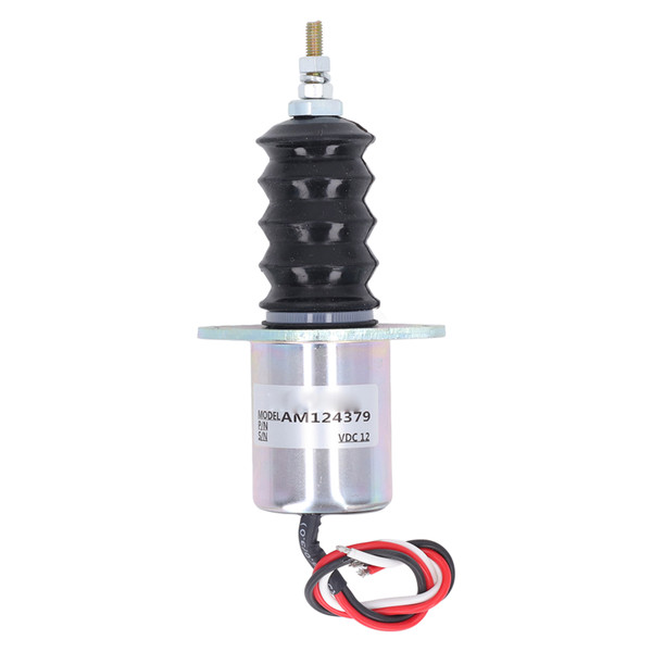 Shutoff Solenoid Valve Stainless Steel AM124379 Engine Stop Valve for John Deere F915 F925 425 445 755 856