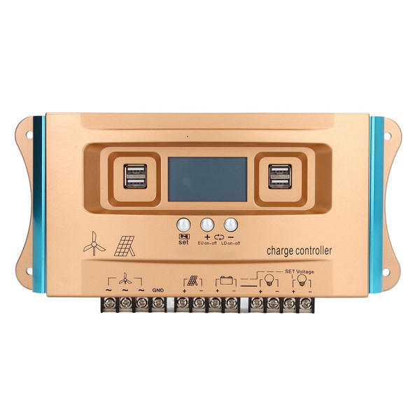 Solar Charge Controller MPPT Overcharge Protection Solar Charge Regulator for RV 12V 24V 36V 48V 60V 50A 600W