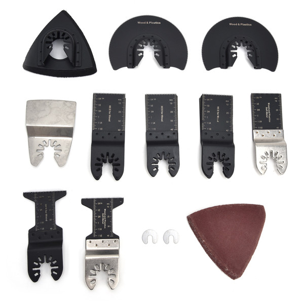 Oscillating Saw Blade High Carbon Steel Straight Woodworking Multitool Shovel Sandpaper Kit