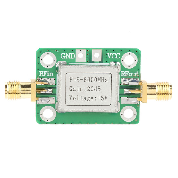 5M~6GHz RF Broadband Signal Amplifier Power Amplifier Gain 20dB With Shielding Shell