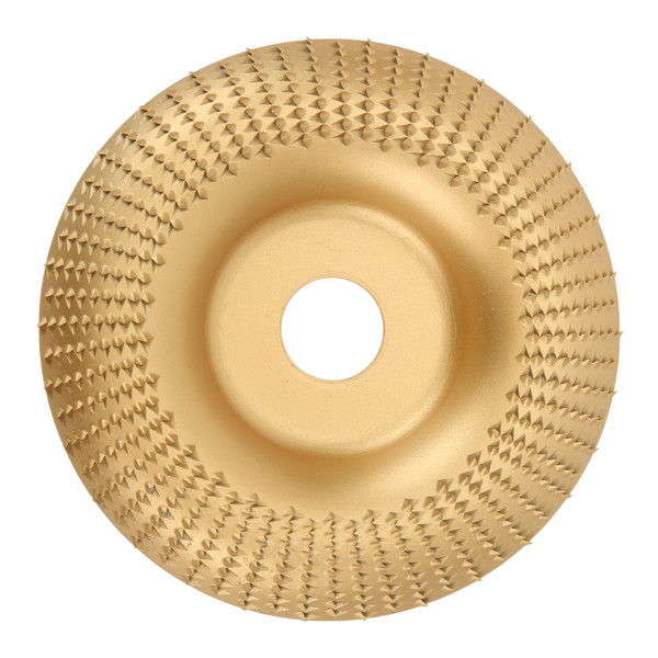 Wood Carving Disc Stable No Deformation Sturdy Construction Woodworking Grinding Plate Shaping Wheel Gold