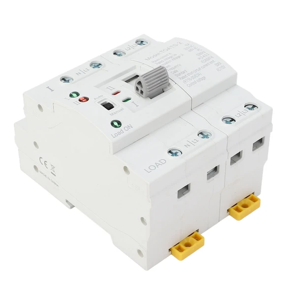 Dual Power Automatic Transfer Switch 4P Generator Transfer Changeover Switch 32A for Control 110V AC