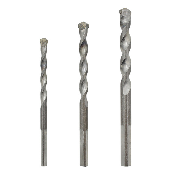 3pcs Triangle Shaft Electric Hammer Drill Bit Set Grooving Tools Concrete Drilling Bit