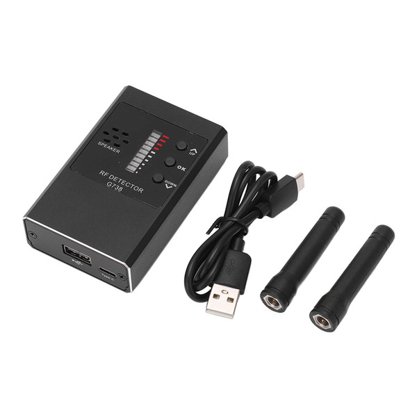 Bug Detector Wireless Signal RF Scanner Camera Finder Tool for Hotel Room Office Black