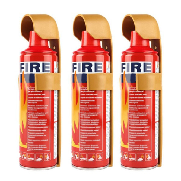 3Pcs Simple Fire Extinguisher Foam Type for Home Kitchen Car Vehicle Portable Small Mini 500ml