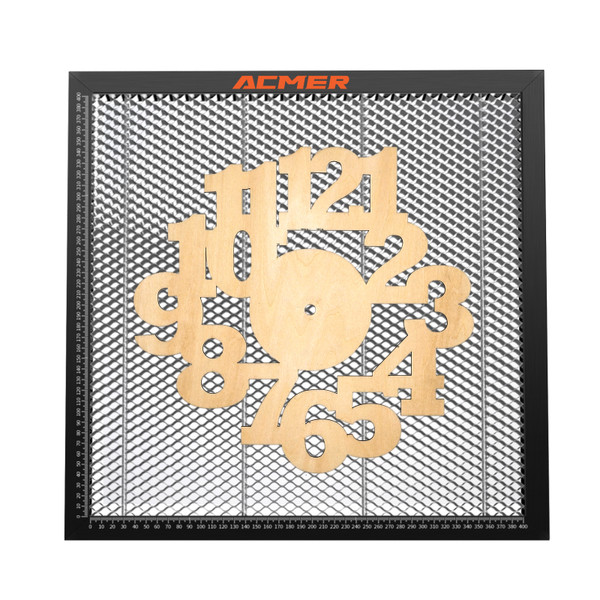 TEVOUP ACMER-E10  Laser Cutting Honeycomb Working Table Board Steel Panel Platform 400x400mm for CO2 or Diode Laser Engraver Cutting Machine Compatible with NEJE/XTOOL/ORTUR/SCULPFUN Easy-observing Table-protecting