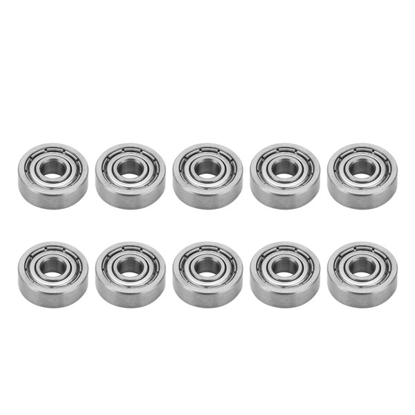 10Pcs Miniature Bearing Stainless Steel Single Row Rolling Mechanical Accessories S604Z