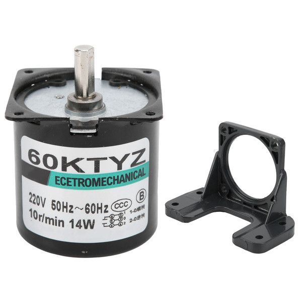Micro Motor AC Synchronous Metal Gear Speed Reduction Engine Machinery Device Accessories10rpm/min AC220V