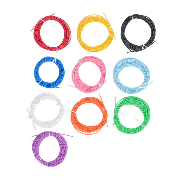 10 Color 3D Pen PCL Filament Refill 1.75mm Low Temperature Bright 3D Printing Pen Consumables 5m